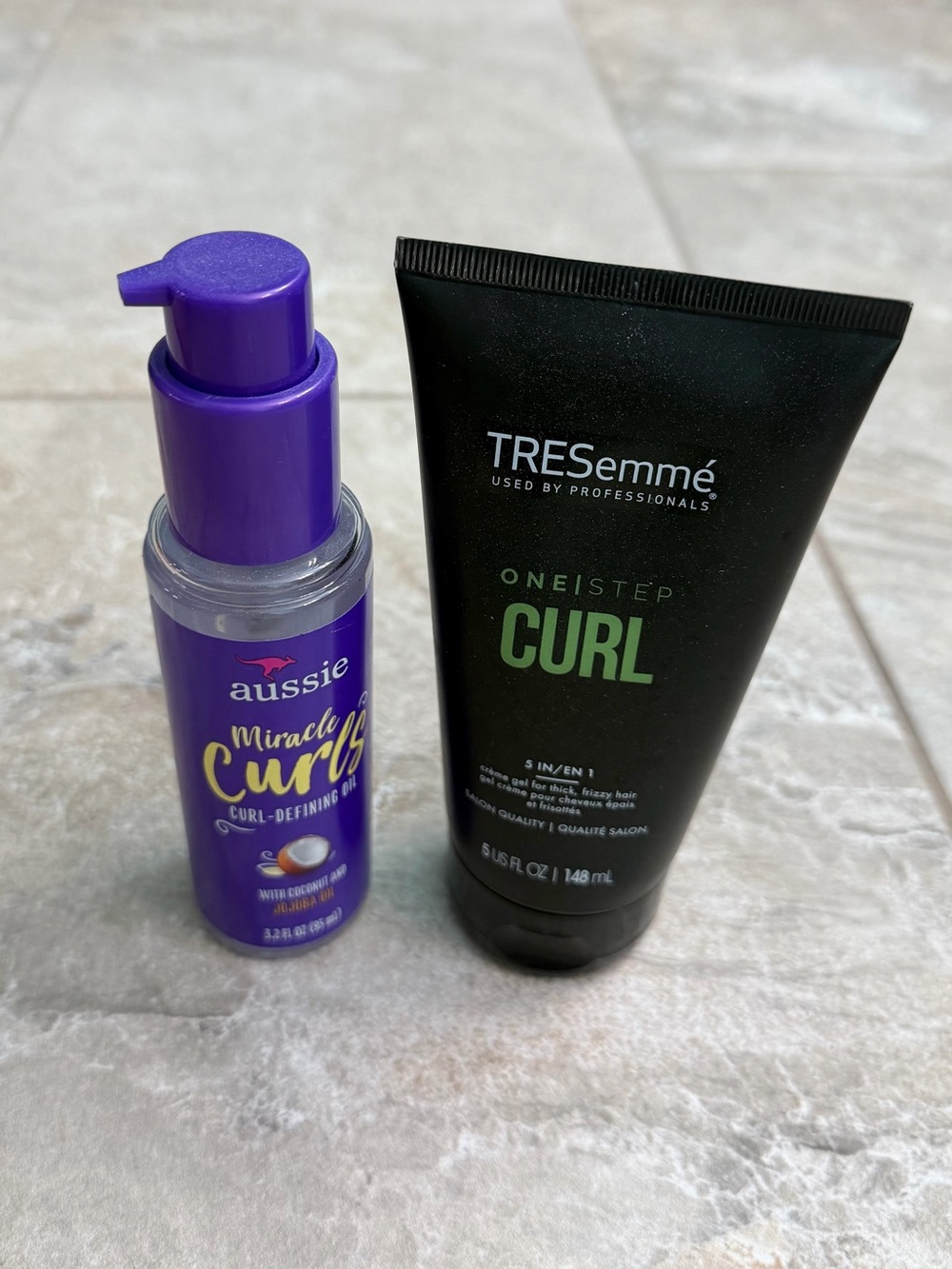 Hair Oil and Cream Gel Products for Curly Hair Routines